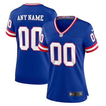 womens nike royal new york giants classic custom game jerse